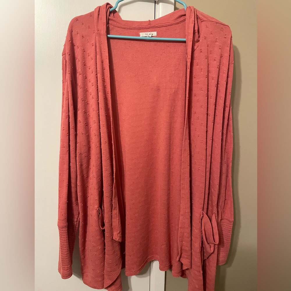 Maurices Open Front Hooded Cardigan